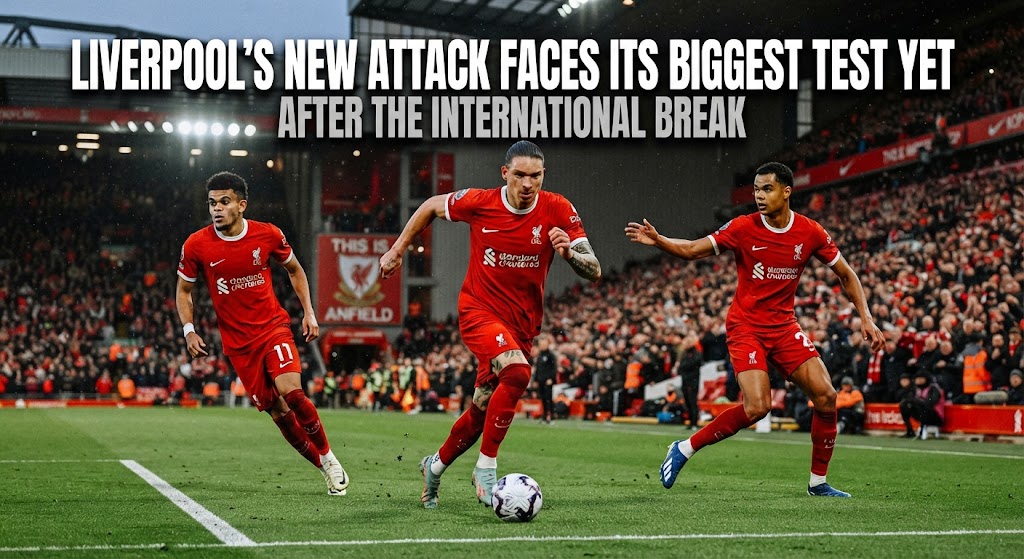 Liverpool’s New Attack Faces Its Biggest Test Yet After the International Break