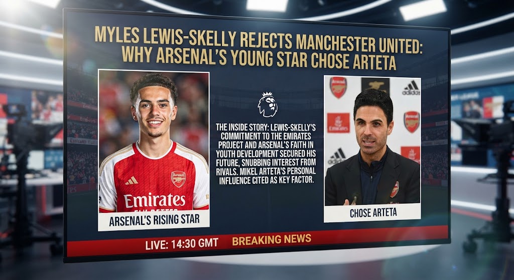 Myles Lewis-Skelly Rejects Manchester United: Why Arsenal’s Young Star Chose Arteta